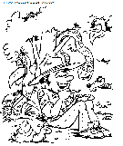 coloriage nature scouts