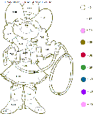 coloriage nombres multiplications