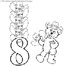 coloriage nombres rue sesame chiffre8