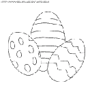 coloriage paques trois oeufs