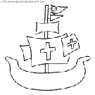 coloriage pirate bateau