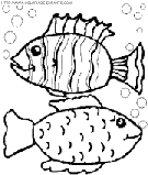 coloriage poissons