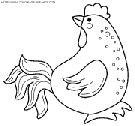 coloriage poules