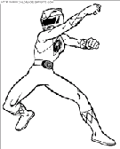 coloriage power rangers shane se defendant