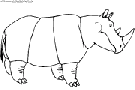 coloriage rhinoceros