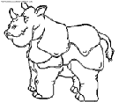 coloriage rhinoceros