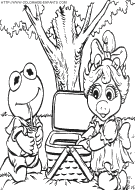 coloriage baby muppets