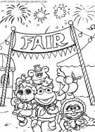 coloriage baby muppets