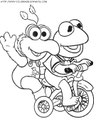 coloriage baby muppets