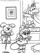 coloriage baby muppets