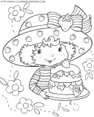 coloriage charlotte aux fraises