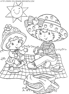 coloriage charlotte aux fraises