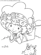 coloriage charlotte aux fraises