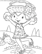 coloriage charlotte aux fraises