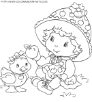 coloriage charlotte aux fraises