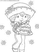 coloriage charlotte aux fraises