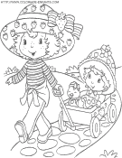 coloriage charlotte aux fraises