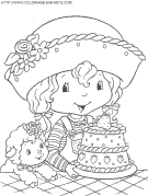 coloriage charlotte aux fraises