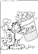 coloriage serie tv garfield