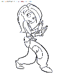 coloriage serie tv kim possible