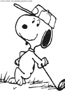 coloriage snoopy