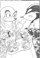 coloriage serie tv sonic le herisson