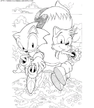 coloriage serie tv sonic le herisson