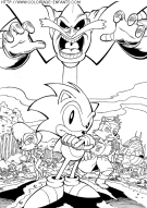 coloriage serie tv sonic le herisson