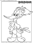 coloriage woody woodpecker