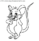 coloriage souris