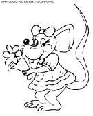 coloriage souris