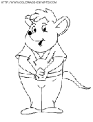 coloriage souris