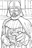 coloriage star wars dark vador