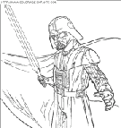 coloriage star wars jedi dark vador