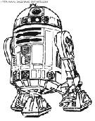 coloriage star wars le droide r2 d2