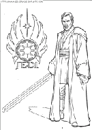 coloriage star wars maitre jedi