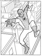 coloriage super heros spiderman