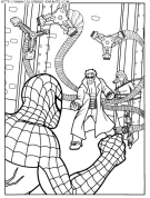 coloriage super heros spiderman