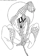 coloriage super heros spiderman