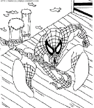 coloriage super heros spiderman