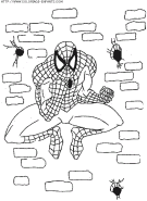 coloriage super heros spiderman