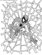 coloriage super heros spiderman