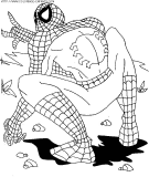 coloriage super heros spiderman