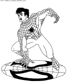 coloriage super heros spiderman