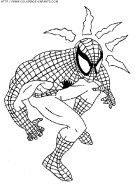 coloriage super heros spiderman