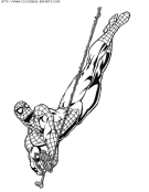 coloriage super heros spiderman