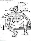 coloriage super heros spiderman