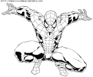 coloriage super heros spiderman