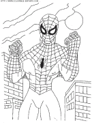 coloriage super heros spiderman