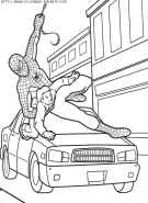 coloriage super heros spiderman